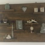 Wandbord / wandplank van steigerhout / sloophout / vintage